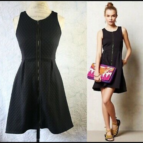 Leifsdottir Anthro Tonnelle Raised Dot Dress - Picture 3 of 8